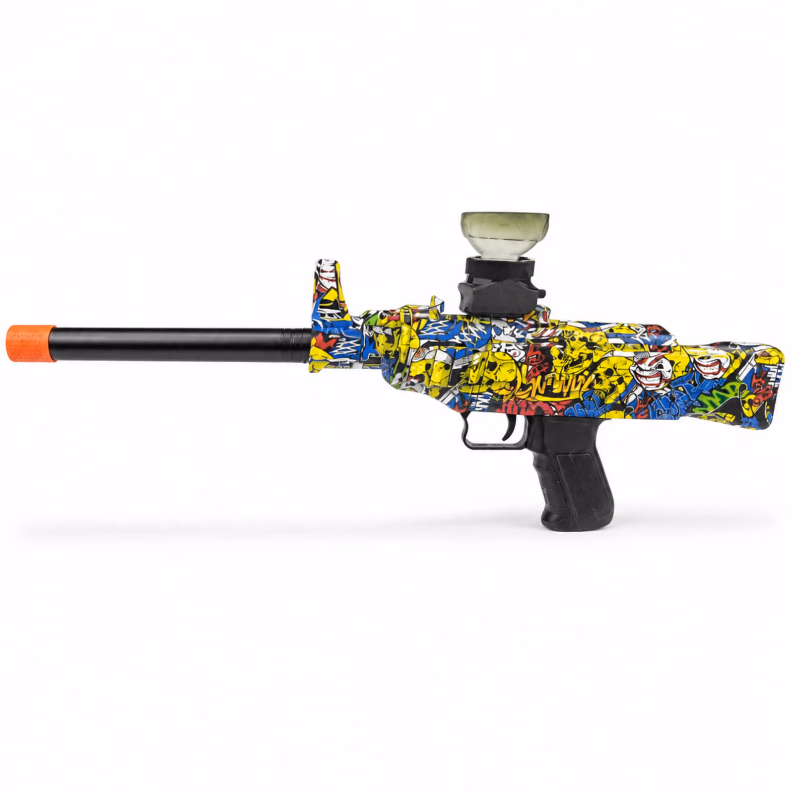 Shooting Hero Graffiti-Style Plastic Toy Blaster with Orange Safety Tip