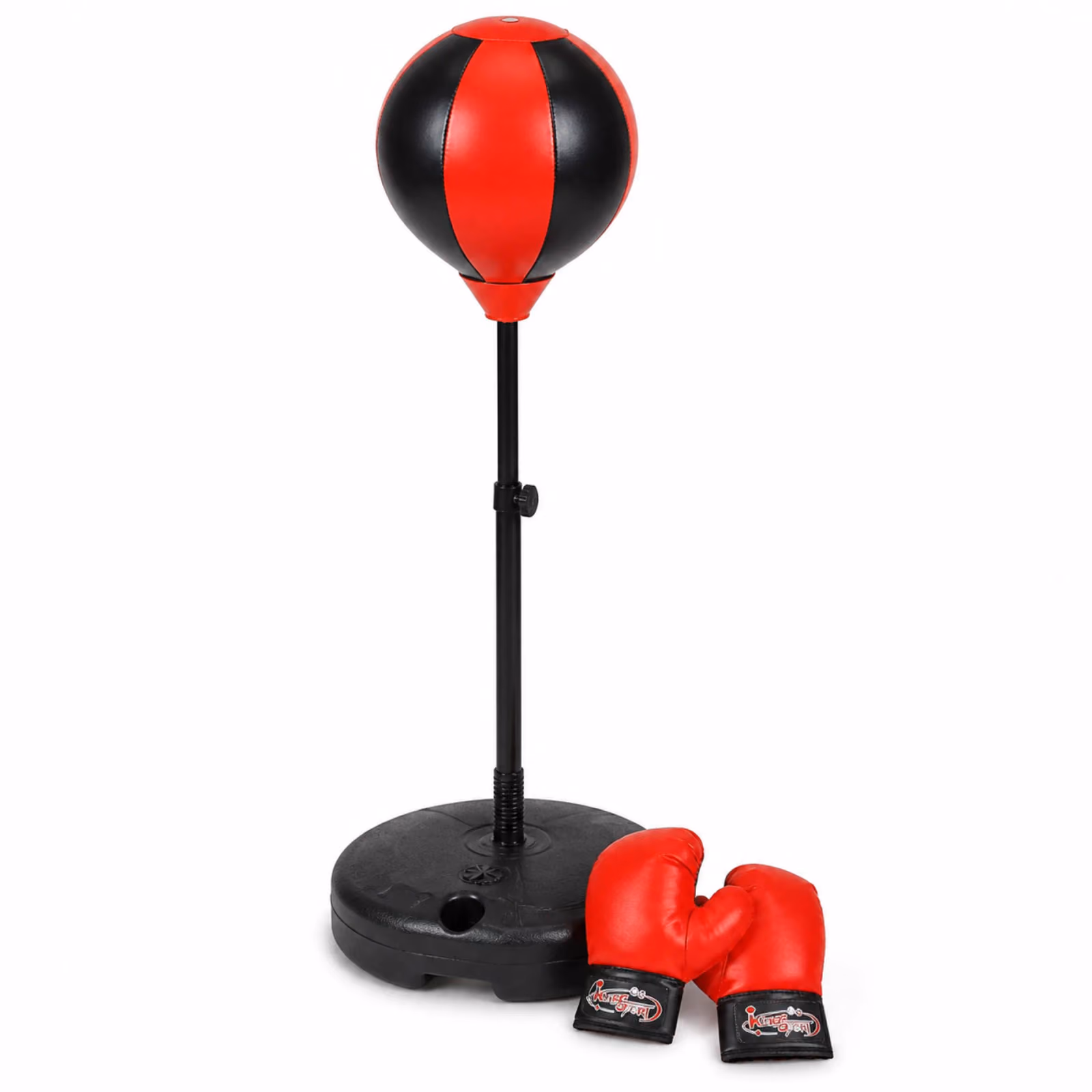 11881N Adjustable Junior Boxing Play Set with Punching Ball and Red Gloves