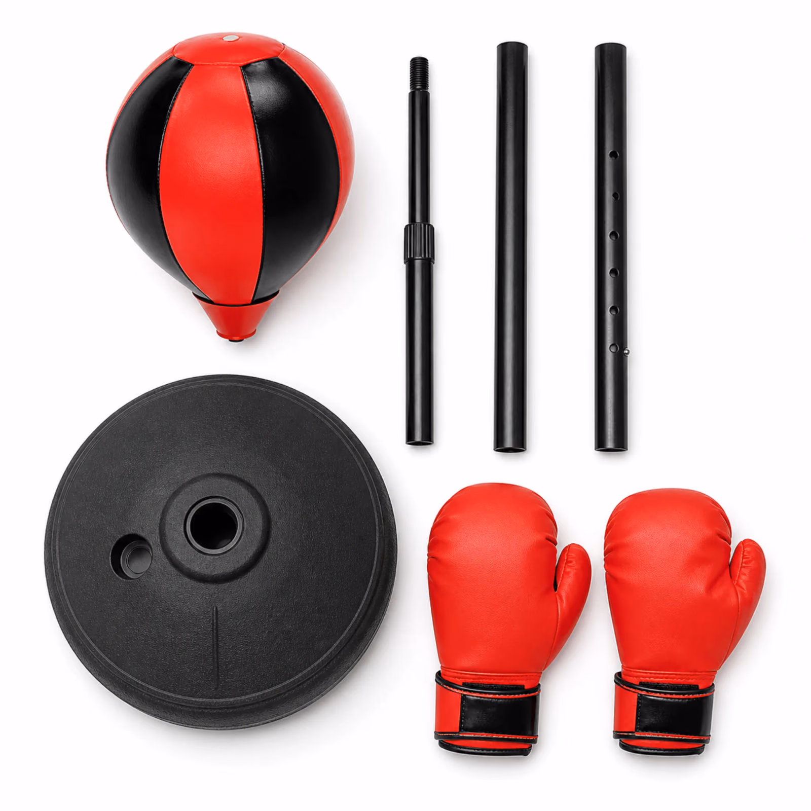 11881N Adjustable Junior Boxing Play Set with Punching Ball and Red Gloves